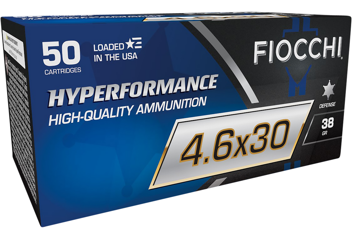 Fiocchi Hyperformance Defense 4.6x30mm 38gr Tipped Hollow Point - Box or Case