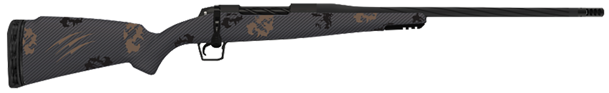 Fierce Firearms Twisted Rogue 7mm PRC 22" 3+1 Bolt-Action Rifle - Black Cerakote / Trophy Camo Carbon Fiber Stock