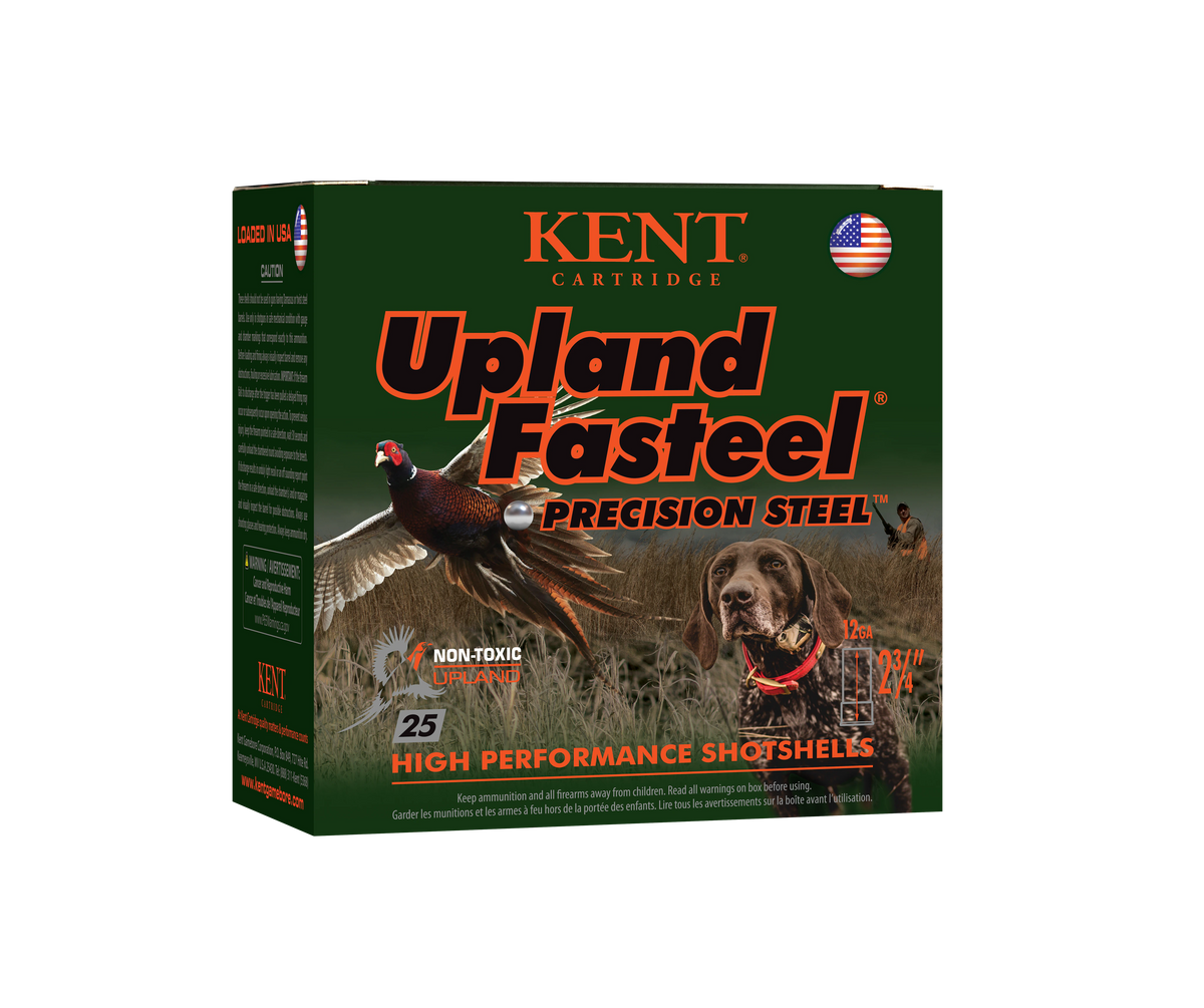 Kent Cartridge Upland Fasteel 12 Gauge 2.75" 1 1/8 oz #7 Shot - Box or Case