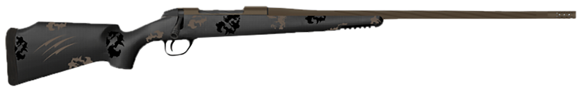 Fierce Firearms Twisted TI Rogue 300 Win Mag 22" 3+1 Bolt-Action Rifle - Black Cerakote / Trophy Camo
