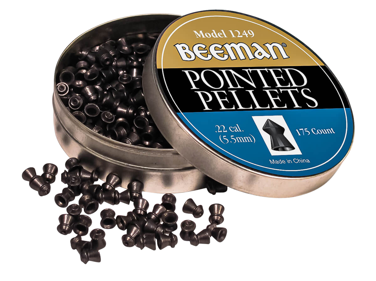 Beeman 1249 Pointed .22 Cal 15.2gr Lead Pellets - 175/Tin