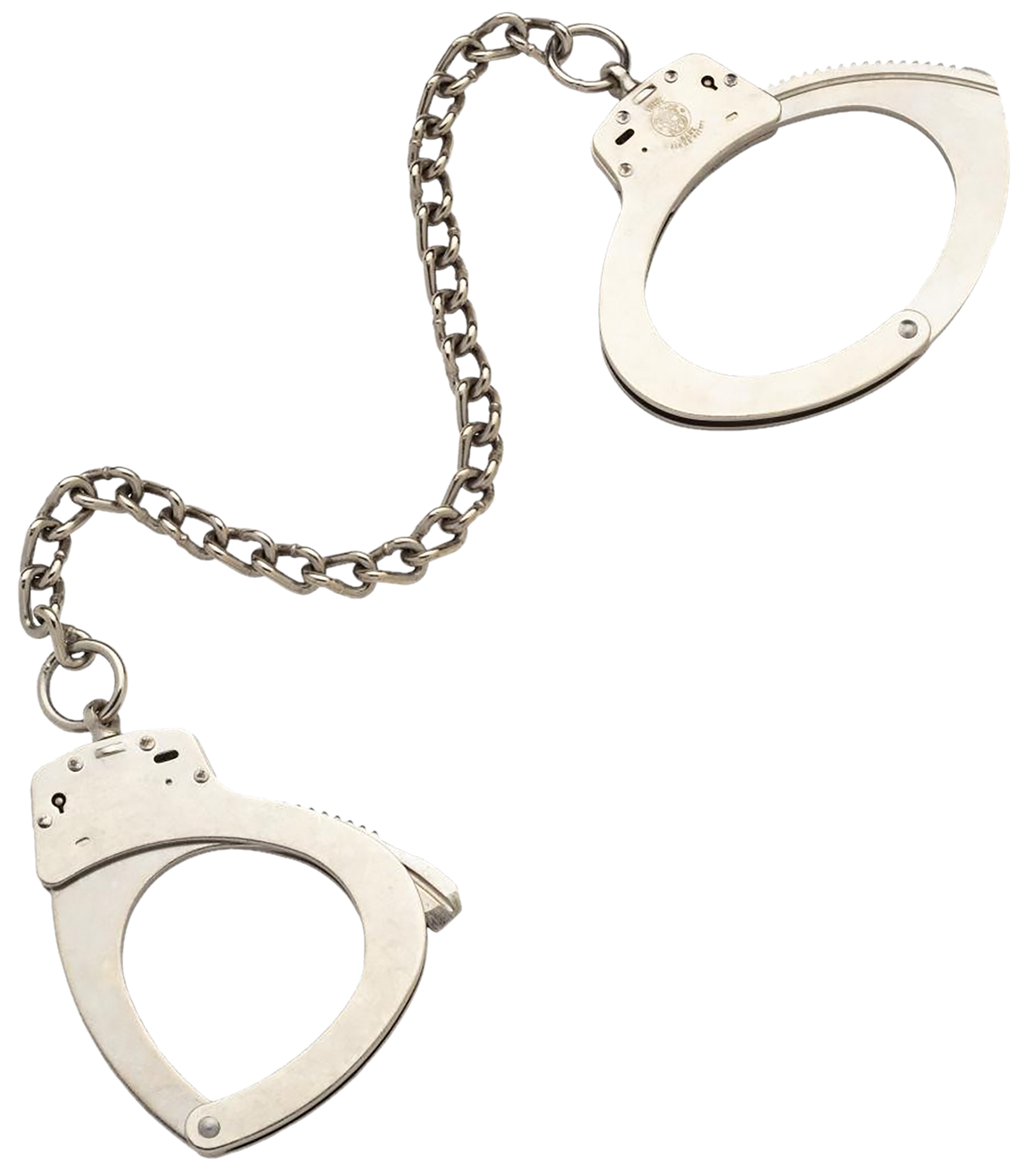 Smith & Wesson 1900 Leg Irons Nickel Steel Oversize Cuff - 14" Chain