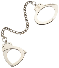 Smith & Wesson 1900 Leg Irons Nickel Steel Oversize Cuff - 14" Chain