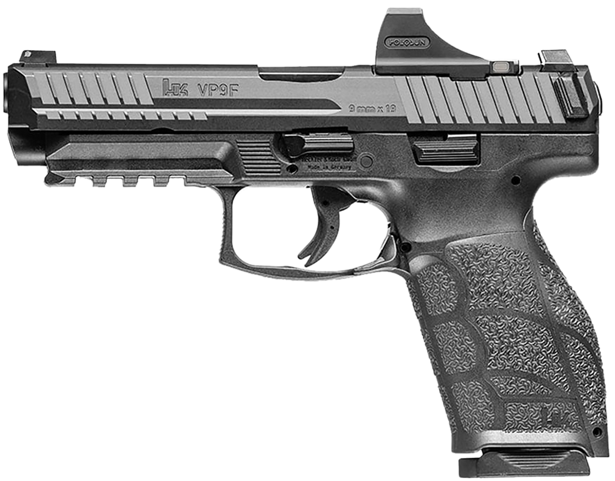 HK VP9A1 F 9mm 4.53" 20+1 Striker-Fired Pistol w/Holosun SCS Optic