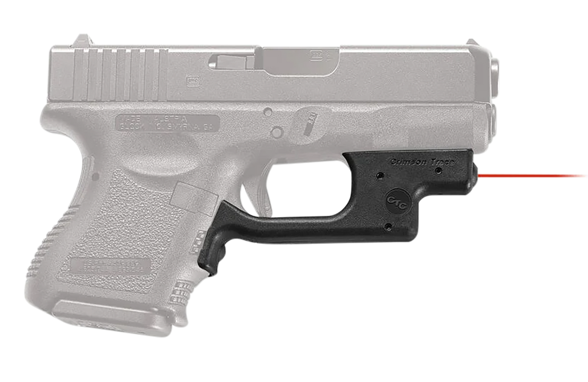 Crimson Trace LG-436 Laserguard Red Laser Sight for Glock Compact & Subcompact - Black Polymer