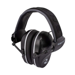 Radians R-3200 Dual Mic Electronic Muff 23 dB Over the Head Black / Gray 1 Pair