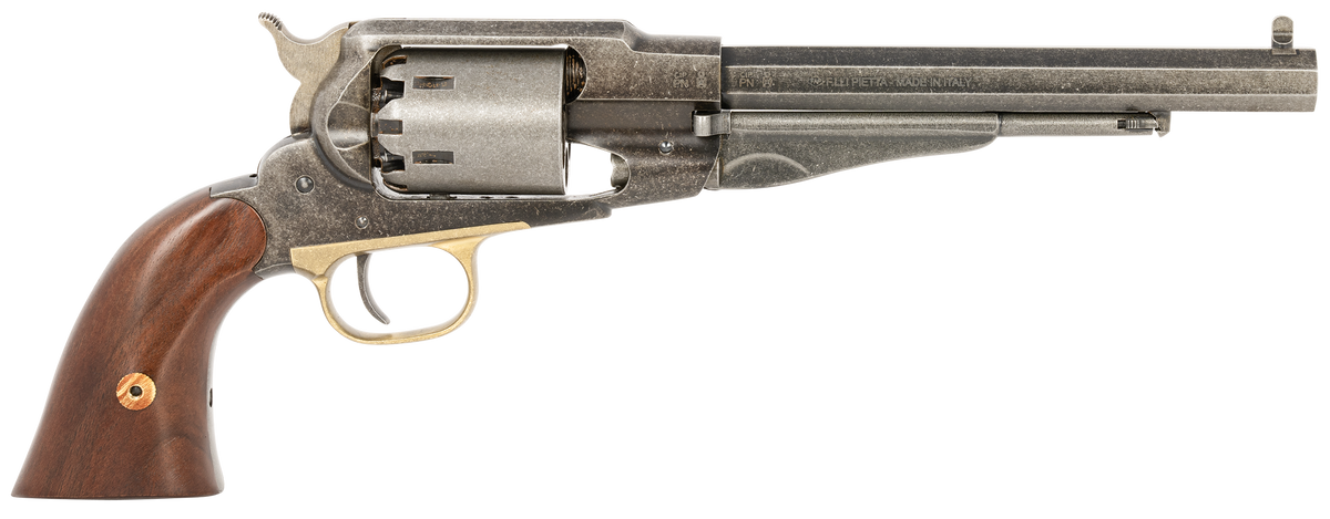 Pietta 1858 Old West 44 Cal 8" 6-Rd Revolver - Old Silver