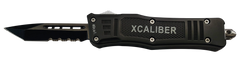 Xcaliber Knife Company 40 Cal Small 2.75" OTF Tanto Part Serrated 440C SS