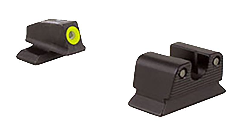 Trijicon HD Night Sights Green Tritium Yellow Outline Front - Beretta PX4