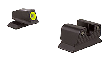 Trijicon HD Night Sights Green Tritium Yellow Outline Front - Beretta PX4