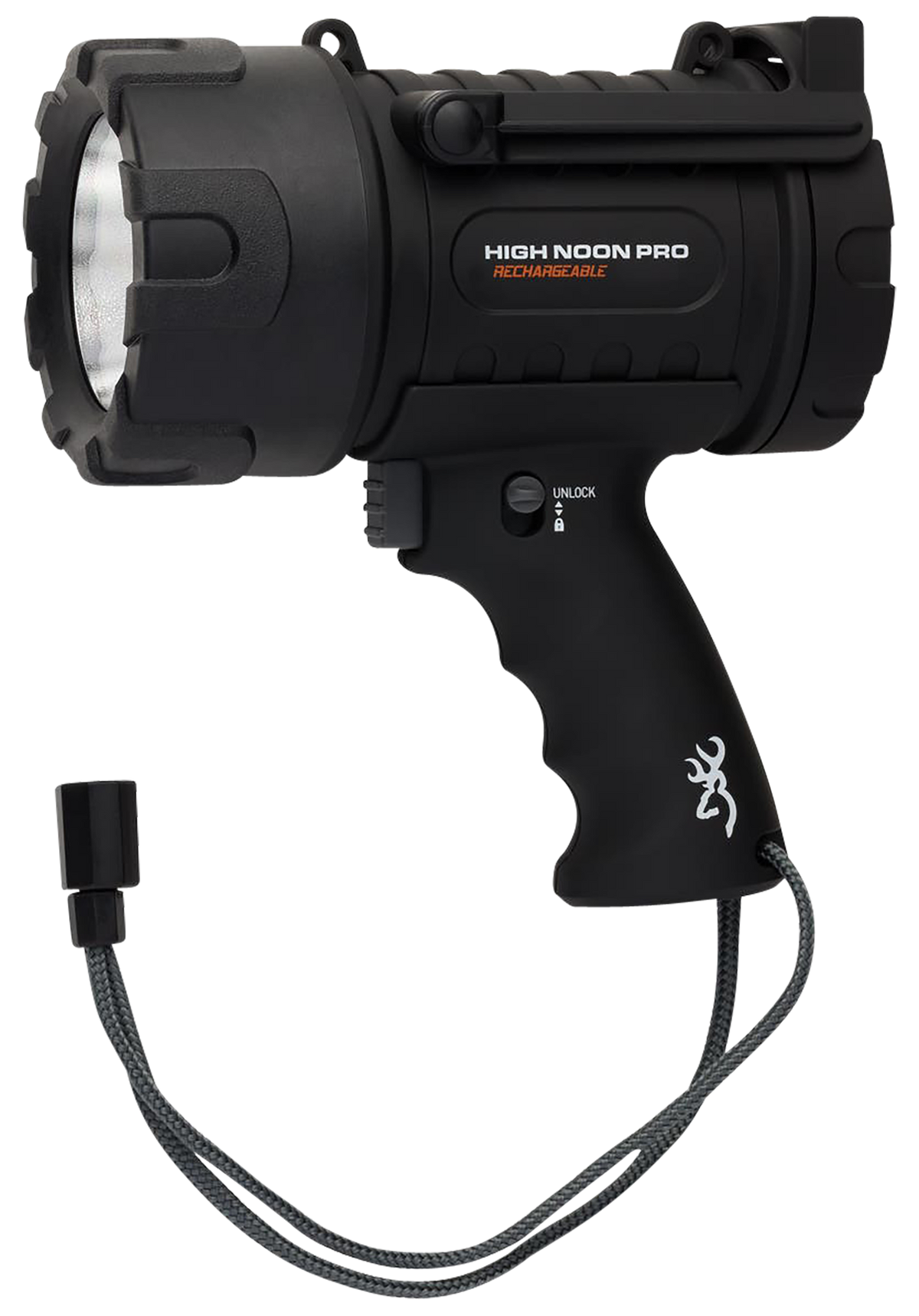 Browning High Noon Pro USB LED Spotlight 110-1400 Lumens Black Polymer