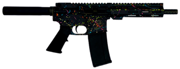 Great Lakes Firearms GL15 .223 Wylde 7.5" 30+1 Semi-Auto AR-15 Pistol - Black Splatter