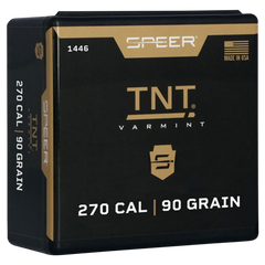 Speer Ammo TNT 270 Cal .277 90 gr Hollow Point Rifle Reloading Bullets - 100/Box
