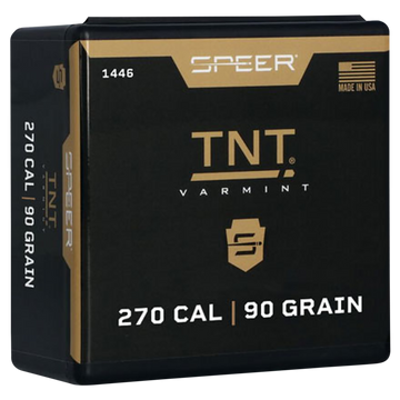 Speer Ammo TNT 270 Cal .277 90 gr Hollow Point Rifle Reloading Bullets - 100/Box