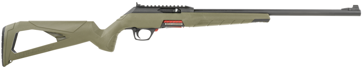 Winchester Guns Wildcat Full Size 22 LR 18" 10+1 Semi-Auto Rimfire Rifle - OD Green Skeletonized Stock