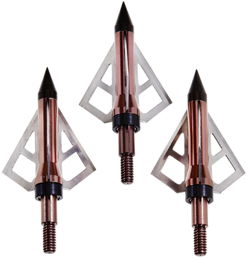Allen Optimus Broadhead 100gr 3-Blade Fixed Rose Gold 3 Pack