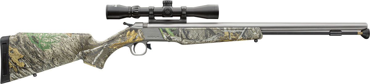 CVA Wolf w/Optic 50 Cal 24" 3-9x32 Realtree Edge Break-Open Muzzleloader