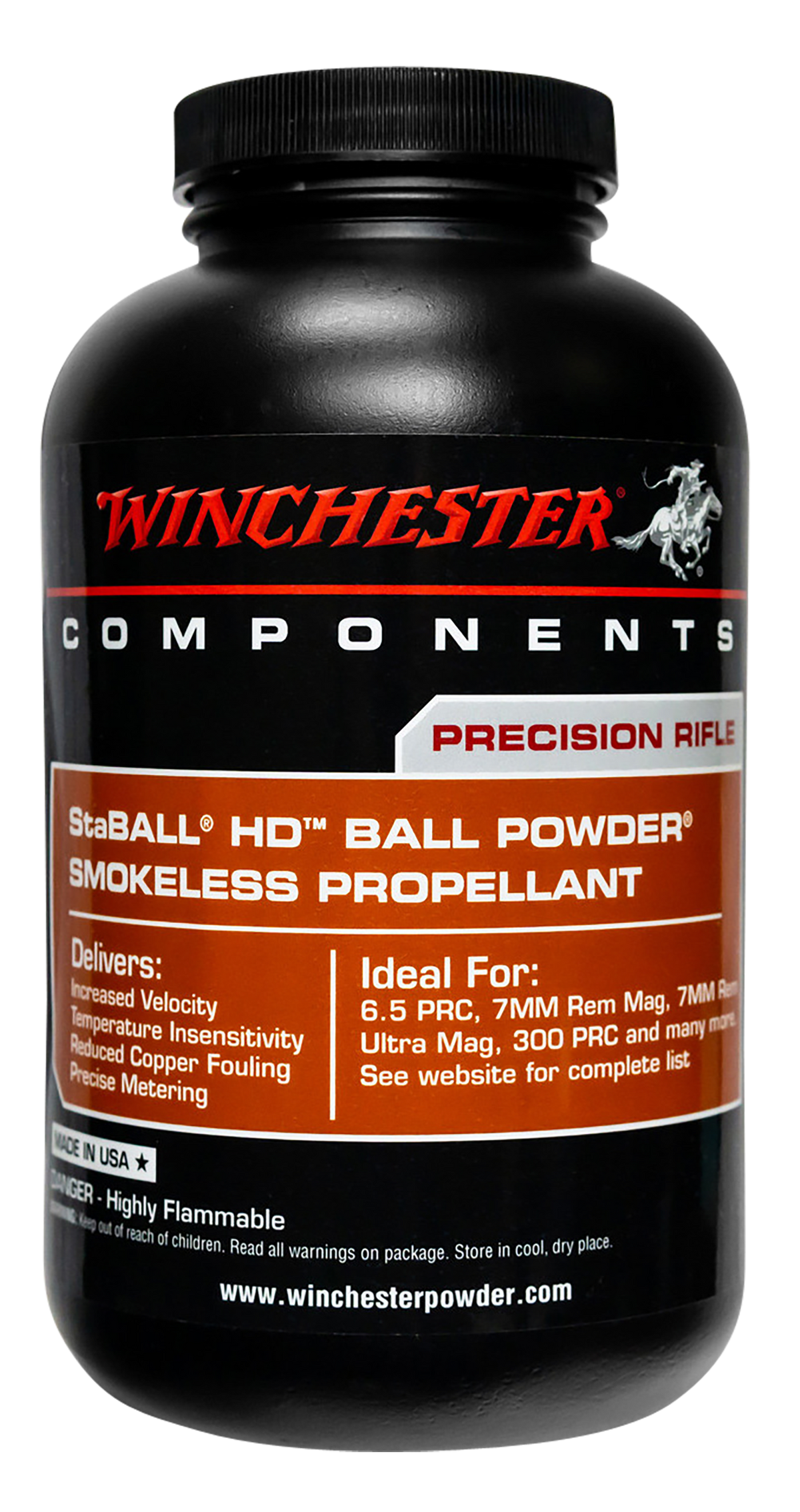 Winchester Powder StaBALL HD Smokeless Rifle Powder 8 lb