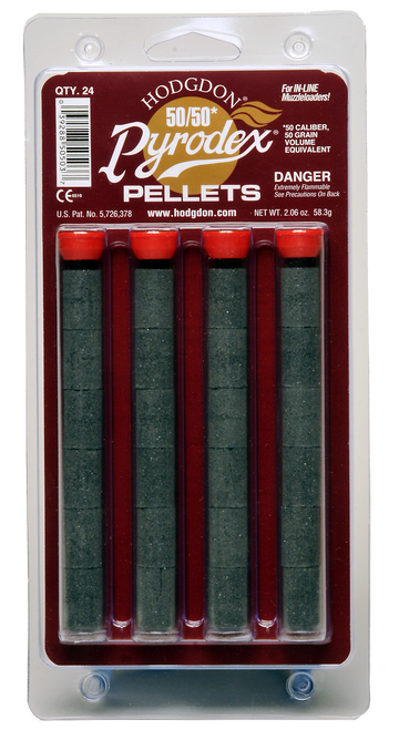 Hodgdon Pyrodex 50/50 Pellets 50 Cal 50gr 24/Card Muzzleloading Propellant