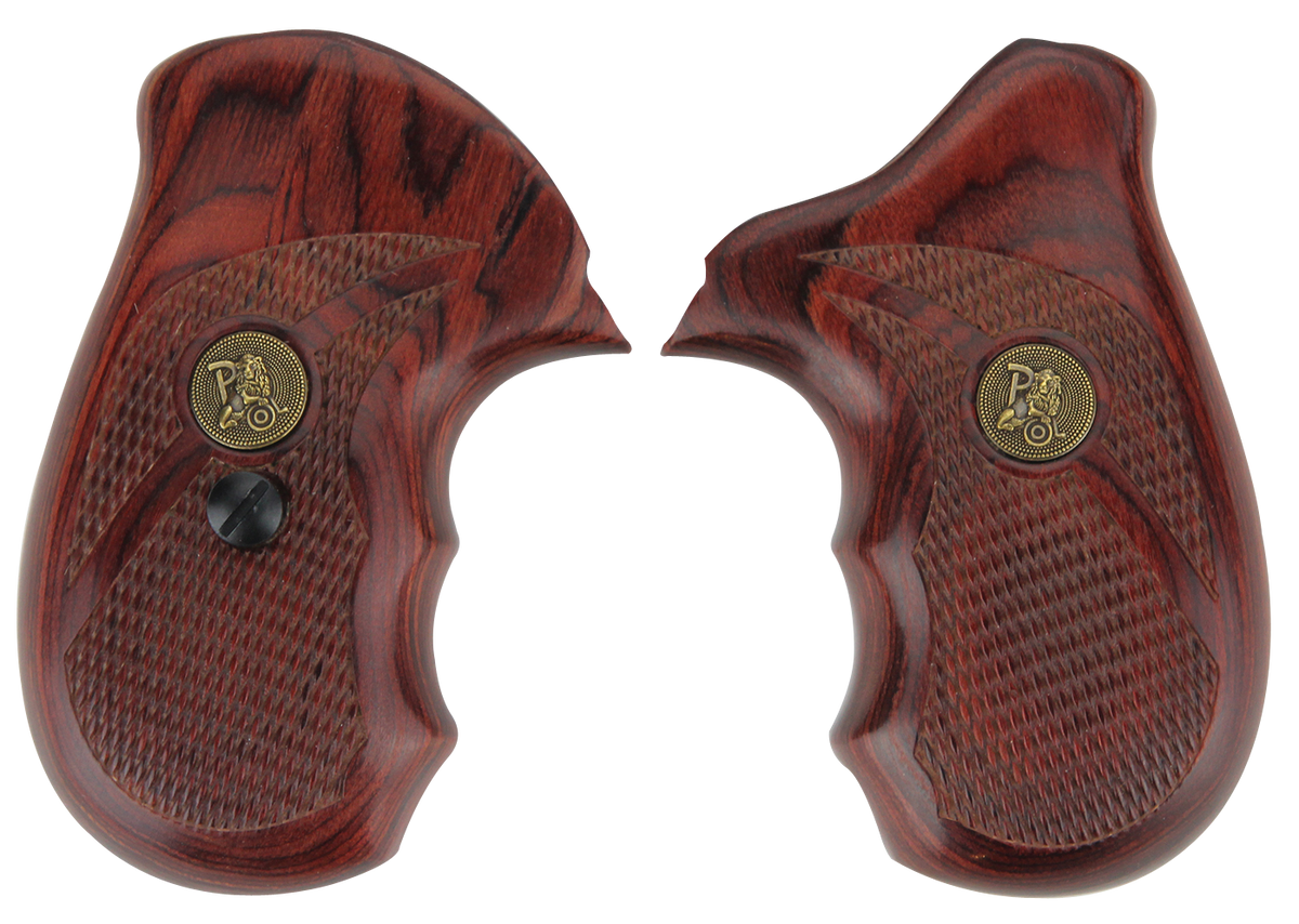 Pachmayr Renegade Grip Checkered Rosewood Laminate with Finger Grooves for Taurus 85