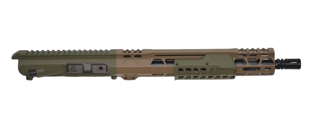 Bilson Arms BA-15FCP 338 ARC 10+1 12.50" M-LOK Complete Upper - Flat Dark Earth/Sniper Green Cerakote