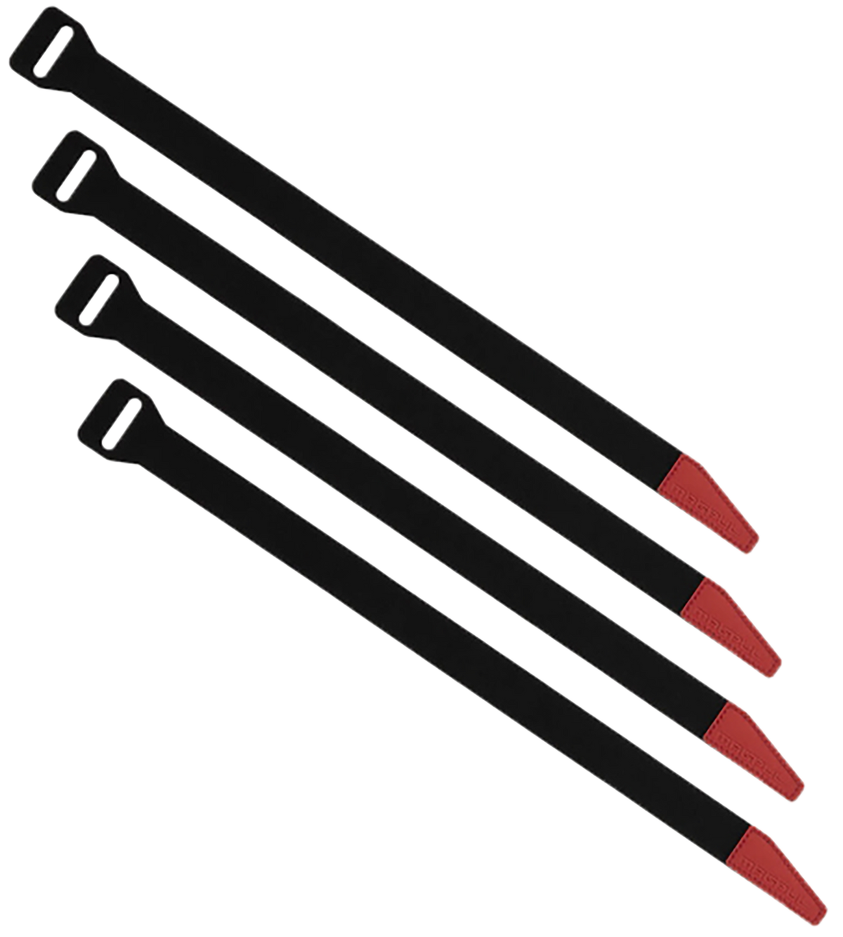 Magpul DAKA Gear Straps 12" Black/Red 4-Pack