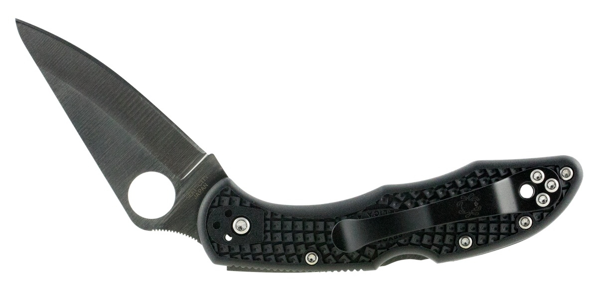 Spyderco Delica 4 Lightweight 2.88" VG-10 Drop Point Plain Black FRN Folding Knife