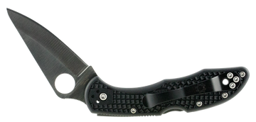 Spyderco Delica 4 Lightweight 2.88" VG-10 Drop Point Plain Black FRN Folding Knife