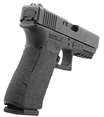 Talon Grips 384G Adhesive Grip for Glock Gen5 19/23/25/32/38/44 w/Large Backstrap - Black Granulate