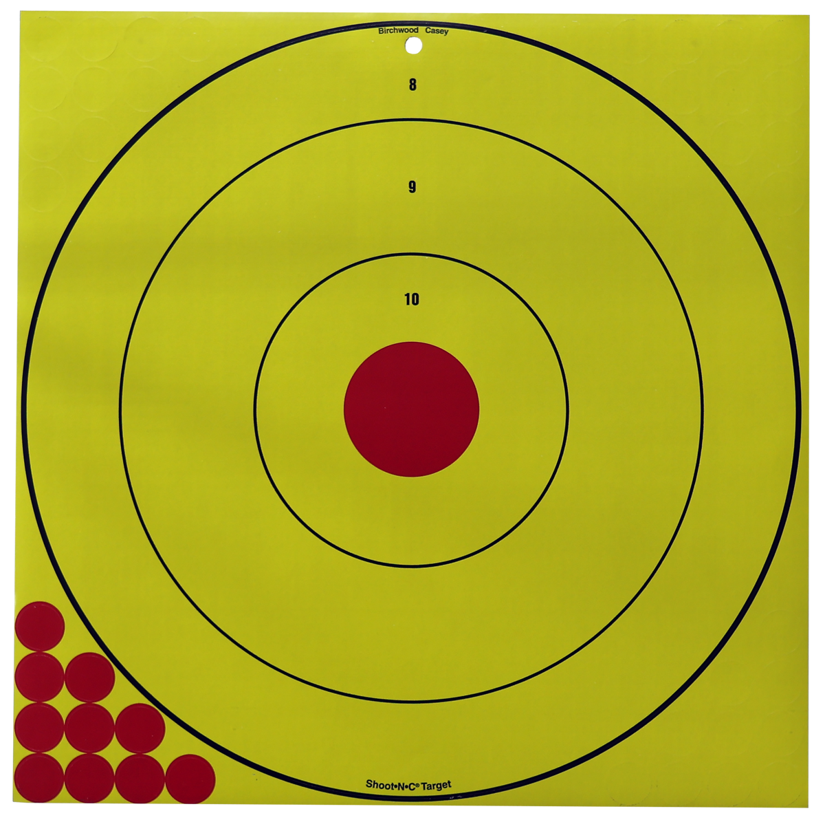 Birchwood Casey Shoot-N-C 17.75" Long Range Bullseye Reactive Self-Adhesive Paper Target 5 Pack