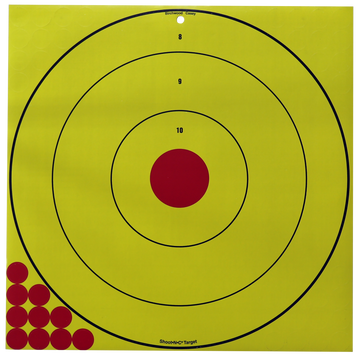 Birchwood Casey Shoot-N-C 17.75" Long Range Bullseye Reactive Self-Adhesive Paper Target 5 Pack