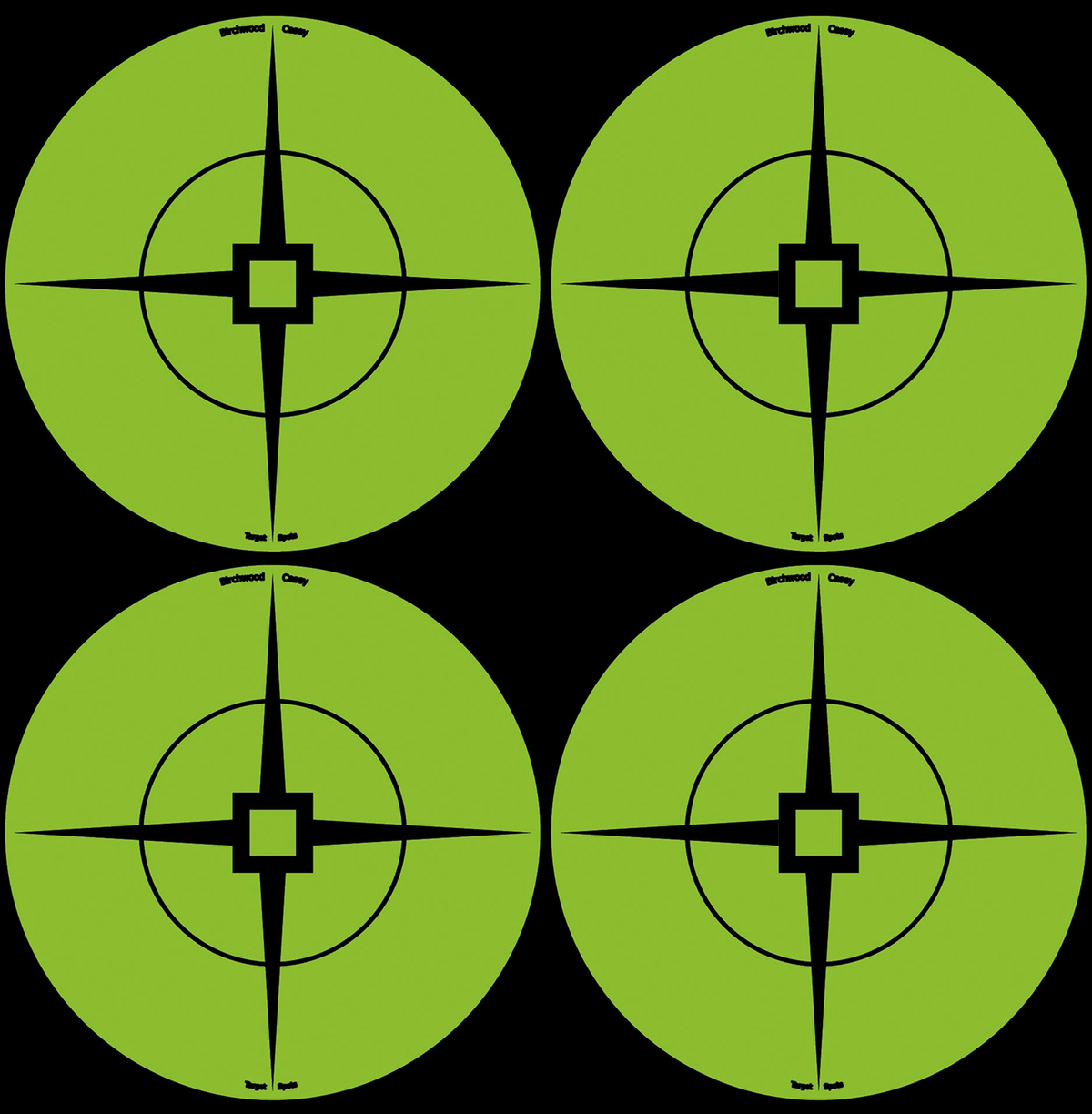 Birchwood Casey Target Spots 3 inch Crosshair Self-Adhesive Paper Black/Green 40 Pack
