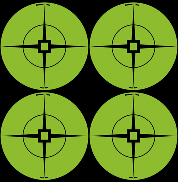 Birchwood Casey Target Spots 3 inch Crosshair Self-Adhesive Paper Black/Green 40 Pack