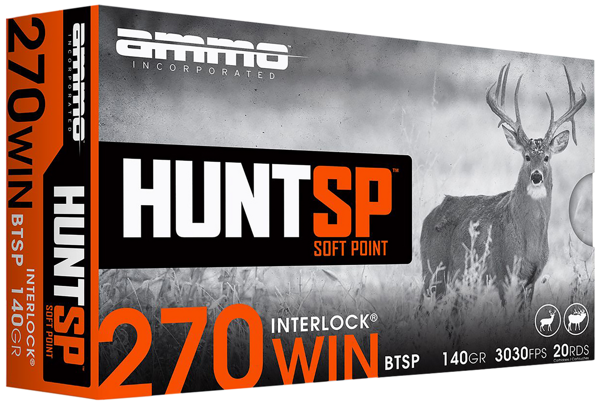 Ammo Inc Hunt 270 Win 140gr Soft Point - Box or Case