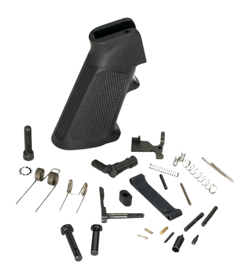 White Label Armory WLA-LOW-1014-01 AR-15 Lower Parts Kit w/ Curved Trigger - Black Phosphate