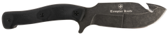 Templar Knife HBK321 Reagan Field Dressing 4.60" Fixed Gut Hook Plain Edge Powder Coated D2 Steel 4.55" Black G10 Handle