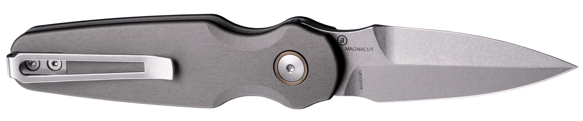 Hogue Ballista II 2.6" Automatic Bayonet Folding Knife - CPM-MagnaCut / Gray Aluminum