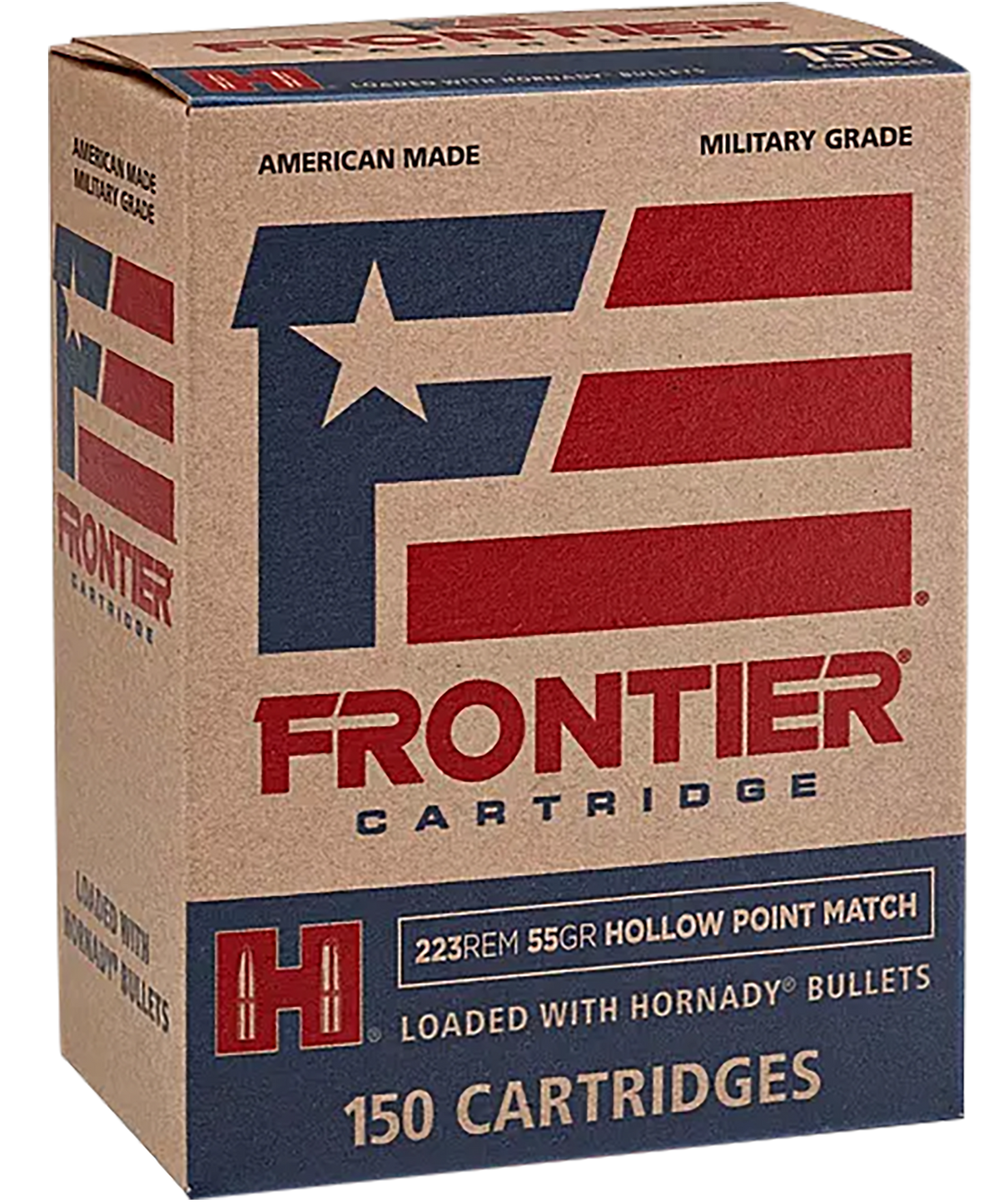 Frontier Cartridge FR1415 Military Grade 223 Rem 55gr Hollow Point Match 150 Rd - Box or Case