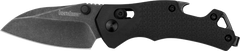 Kershaw Craze 2.35" Folding Reverse Tanto Plain BlackWash 8Cr13MoV - Black GFN