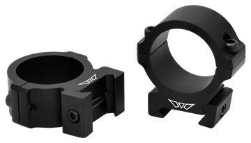 Warne V614M Vapor Horizontal 30mm Medium 0 MOA Scope Rings - Matte Black