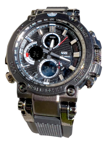 S&W Pepper Spray UZI Shock Digital Watch Black