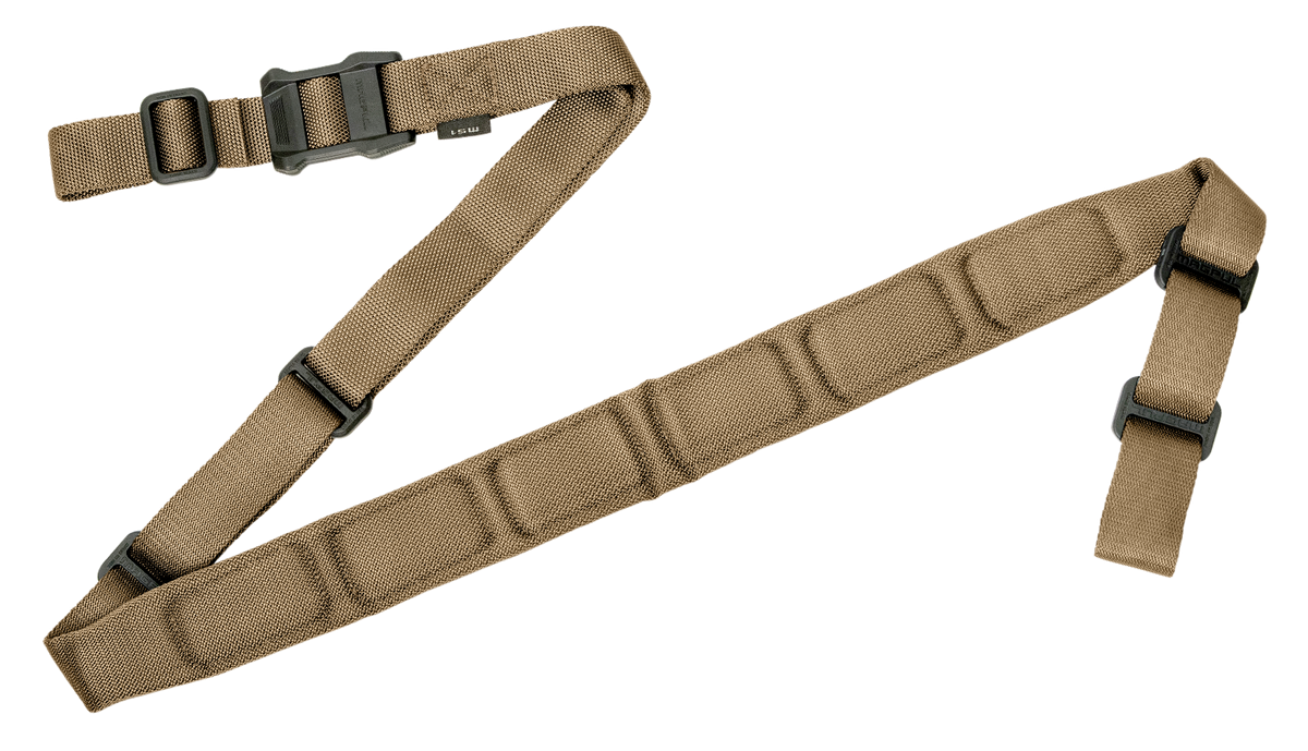Magpul Industries MAG545-COY MS1 Padded Sling 48-60" Coyote Tan Nylon Two-Point Rifle