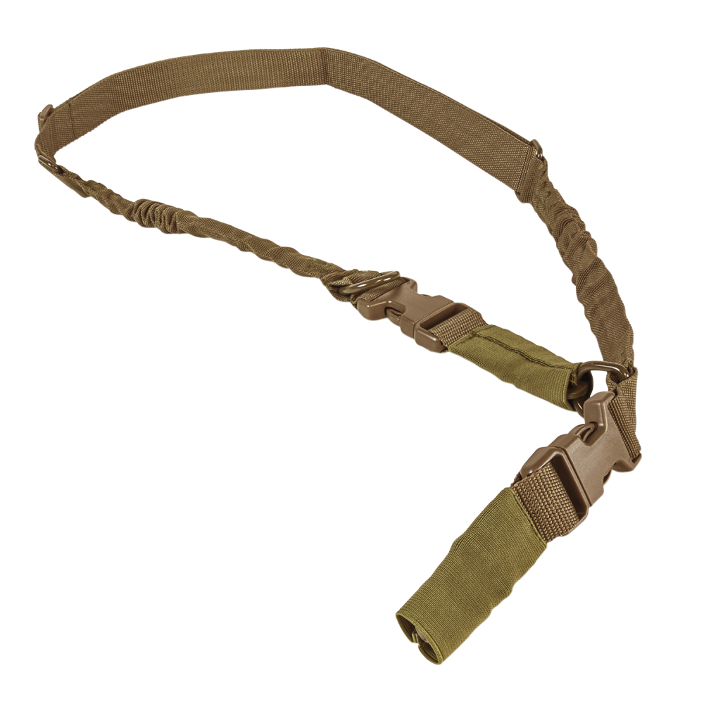 NcStar AARS21PT VISM 2-To-1 Point Sling Tan Nylon Bungee 55"-72"