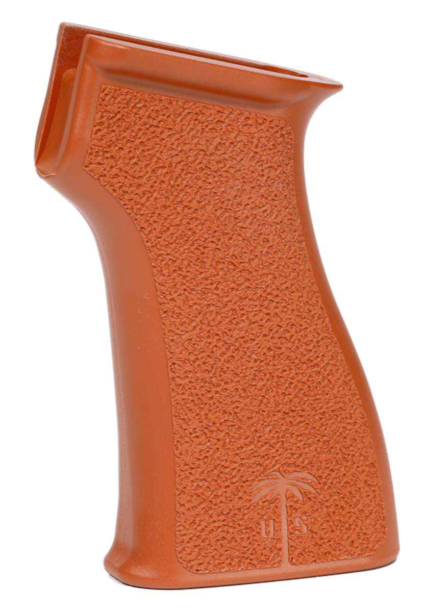 US Palm GR087 AK Pistol Grip Bakelite Orange Synthetic - Fits AK-47, AK-74, AKM, PKM