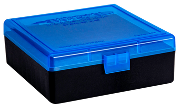 Berry's 95182 Ammo Box 38 Special/357 Mag 100rd Blue Lid w/Black Bottom