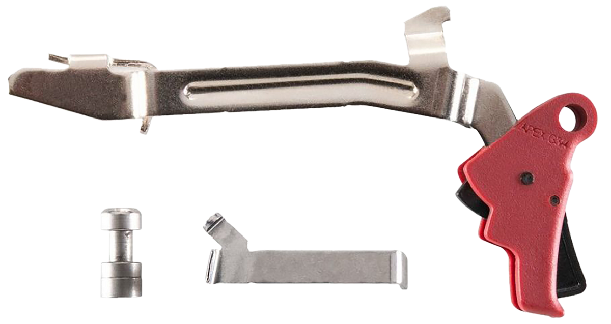 Apex Tactical Specialties 102P155 Action Enhancement Slim Red Polymer Drop-In Trigger Kit - Fits Glock Gen 3/4 17/19/22-27/31-35
