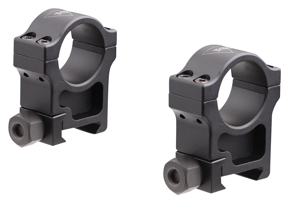 Trijicon AC22006 Riflescope Rings 1in Extra High Aluminum - Black Hardcoat Anodized