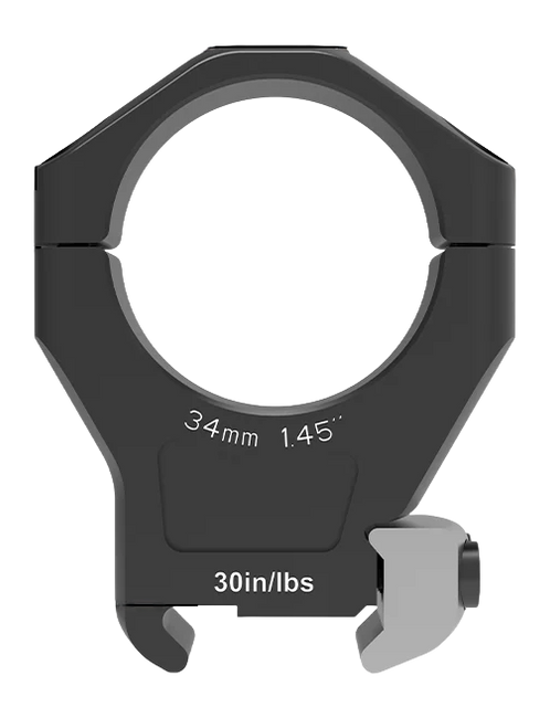 Arken HALO Ti 34mm 1.45" High Scope Rings - Aluminum/Titanium - Matte Black