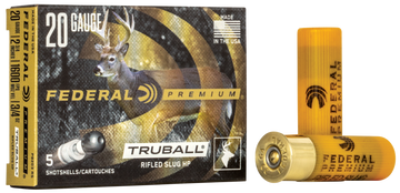 Federal Premium Vital-Shok TruBall 20 Gauge 2.75" 3/4 oz Rifled Slug 1600 fps - Box or Case