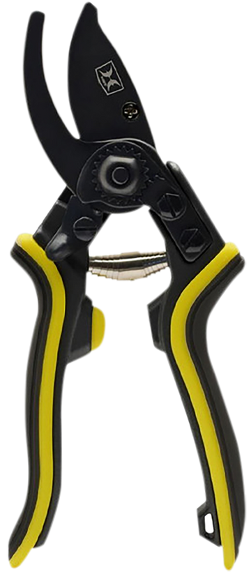 Hawk HWK-PRUNER Hand Pruner SK5 High Carbon Steel Blade Black/Yellow Aluminum